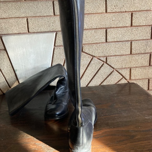 Frye Black Leather Back Zip Riding Boots Women’s Size 7.5 Excellent Condition! - Picture 6 of 12